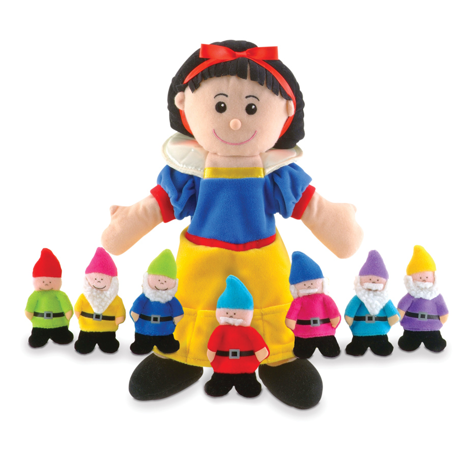 Fiesta Crafts - Snow White Hand & Finger Puppet Set