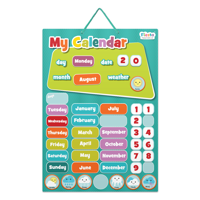 Fiesta Crafts - Magnetic Calendar