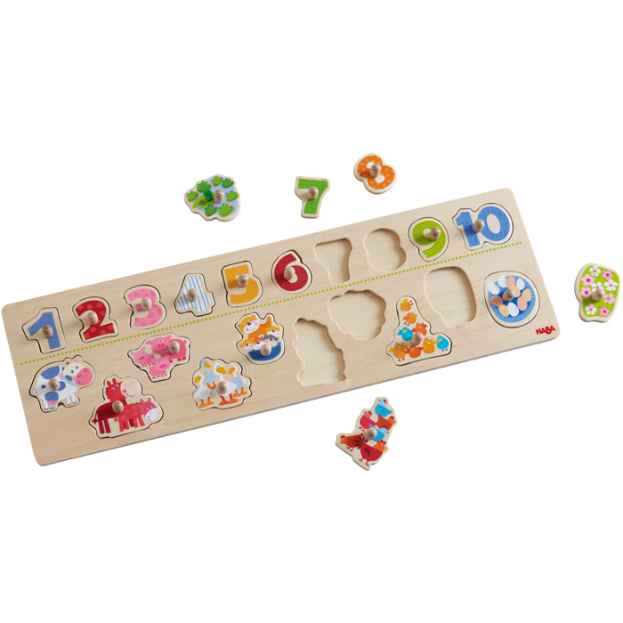 HABA - Peg Puzzle Animals By Number