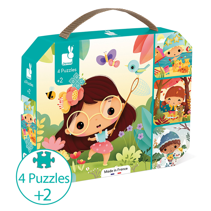 Janod - Progressive Puzzles 4 Seasons