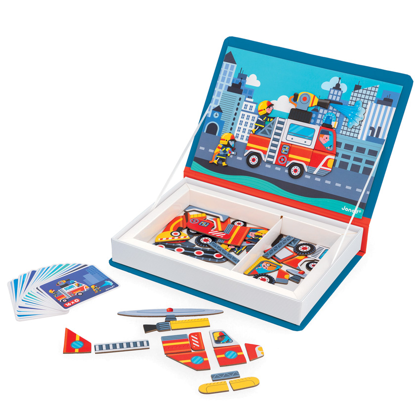 Janod - Firefighter Magnetic Book