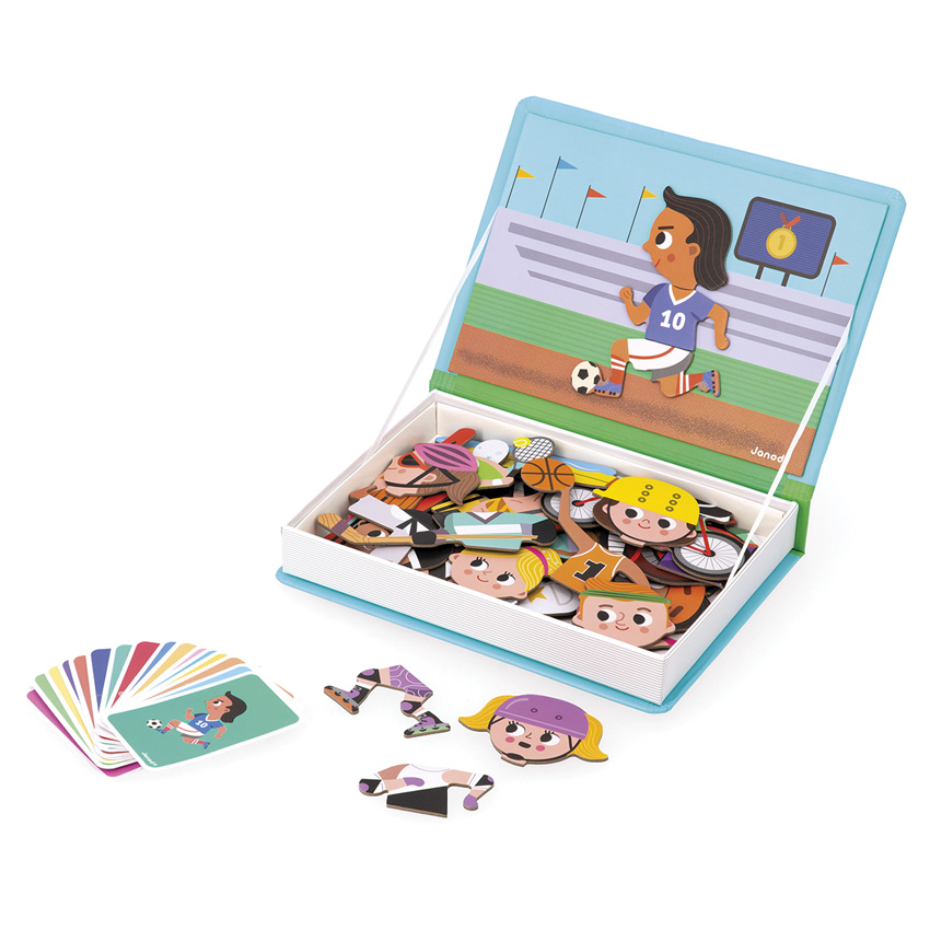 Janod - Sports Magnetic Book