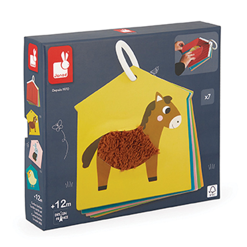 Janod - Tactile Cards Farm