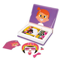 Janod - Girls Faces Magnetic Book