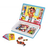 Janod - Boys Dress Up Magnetic Book