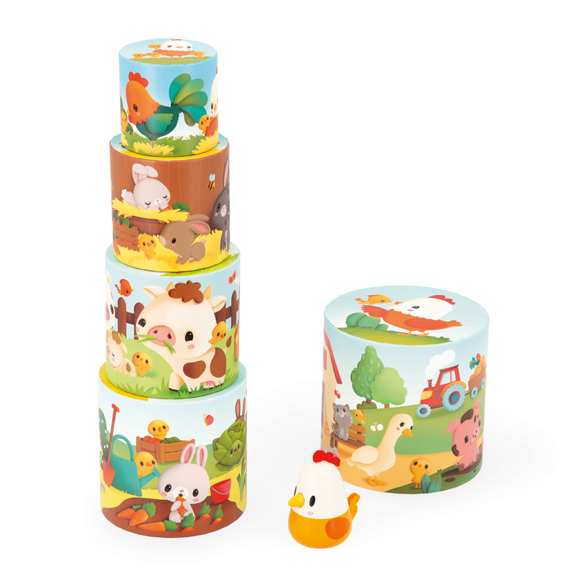 Janod - Farm Animal Stacker