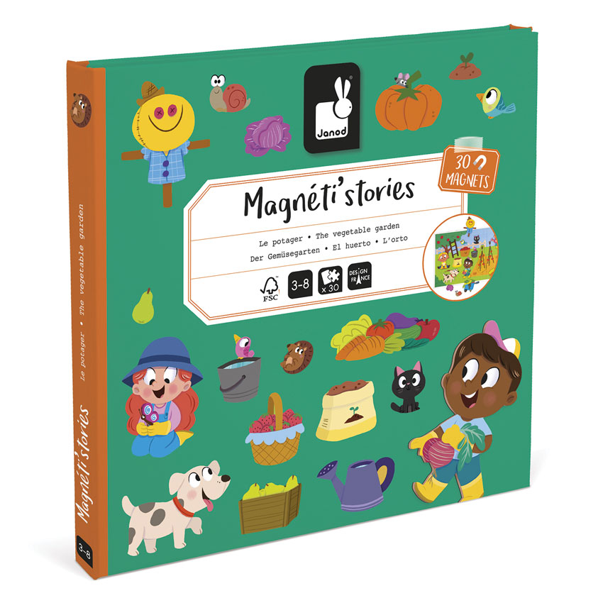Janod - Vegetable Garden Magnetic Story