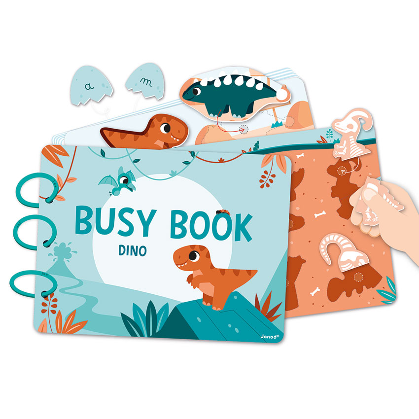 Janod - Dino Busy Book