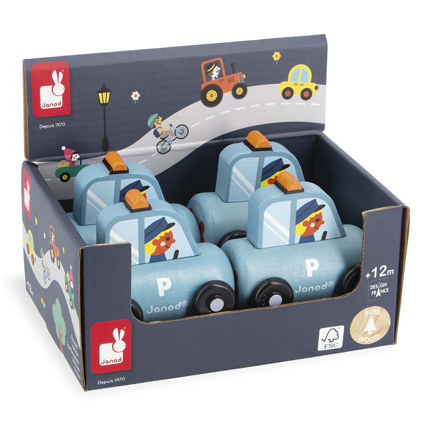 Janod - Police Car POS (x4)