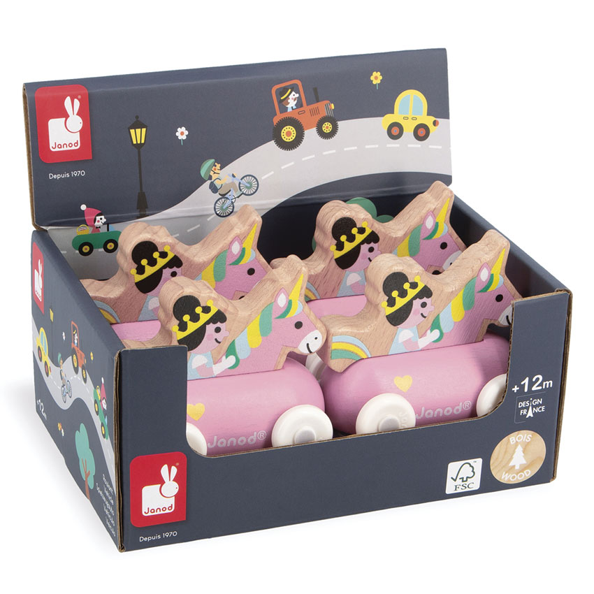 Janod - Princess Car POS (x4)