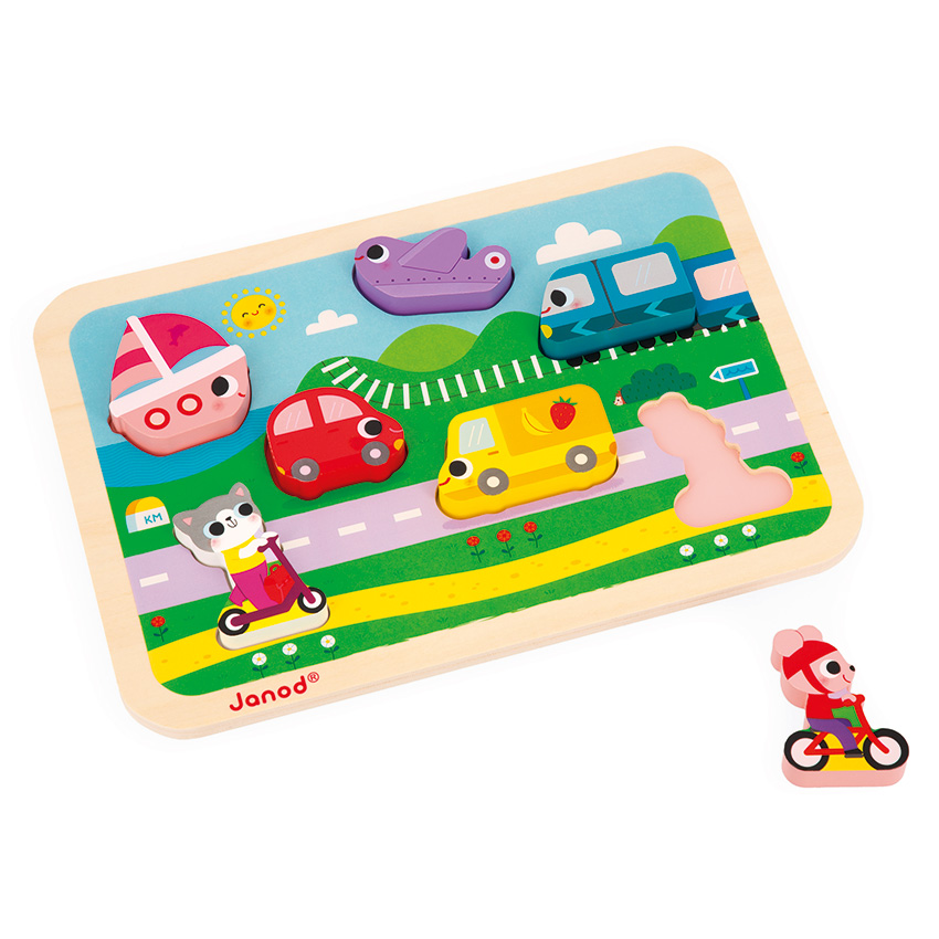 Janod - Chunky Puzzle Vehicles