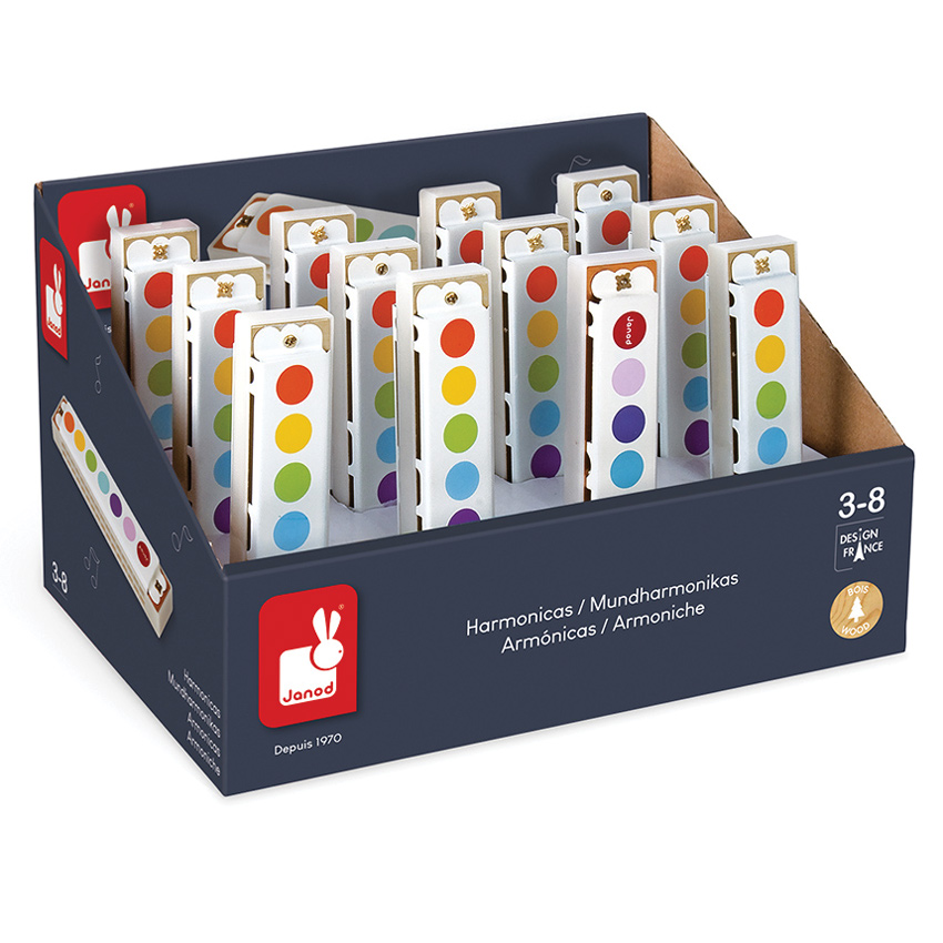 Janod - Confetti Harmonica POS (x12)