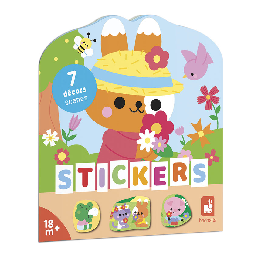 Janod - Countryside Stickers Book POS (x6)