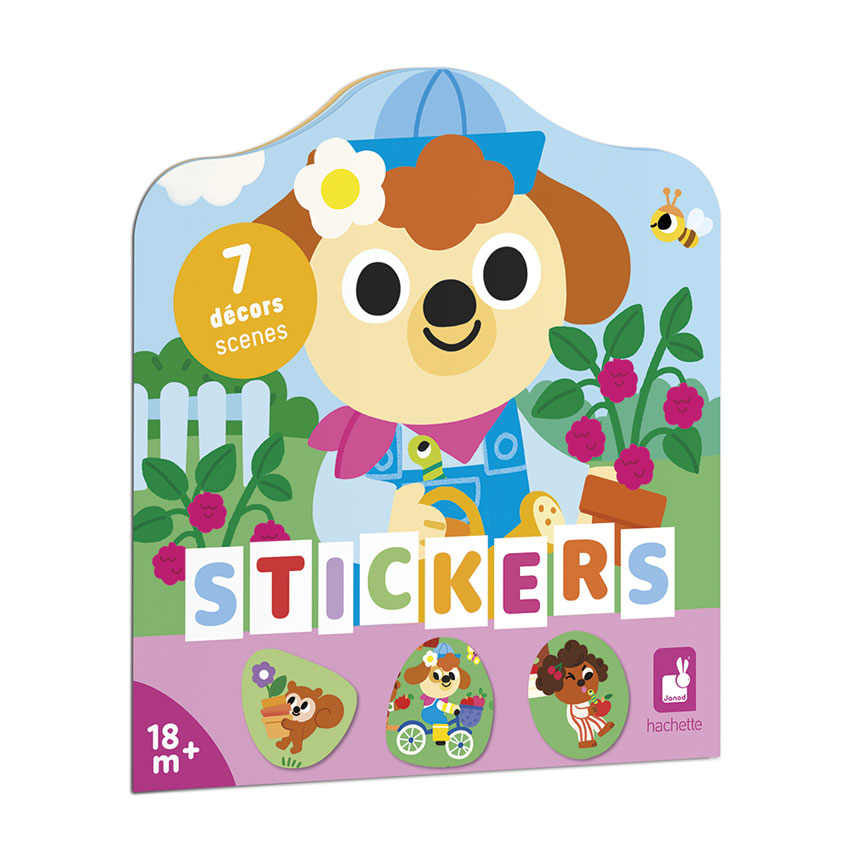 Janod - Garden Sickers Book POS (x6)