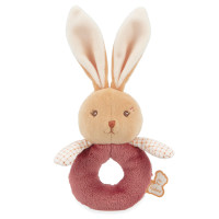 Kaloo - Signature Rattle Rabbit Burgundy