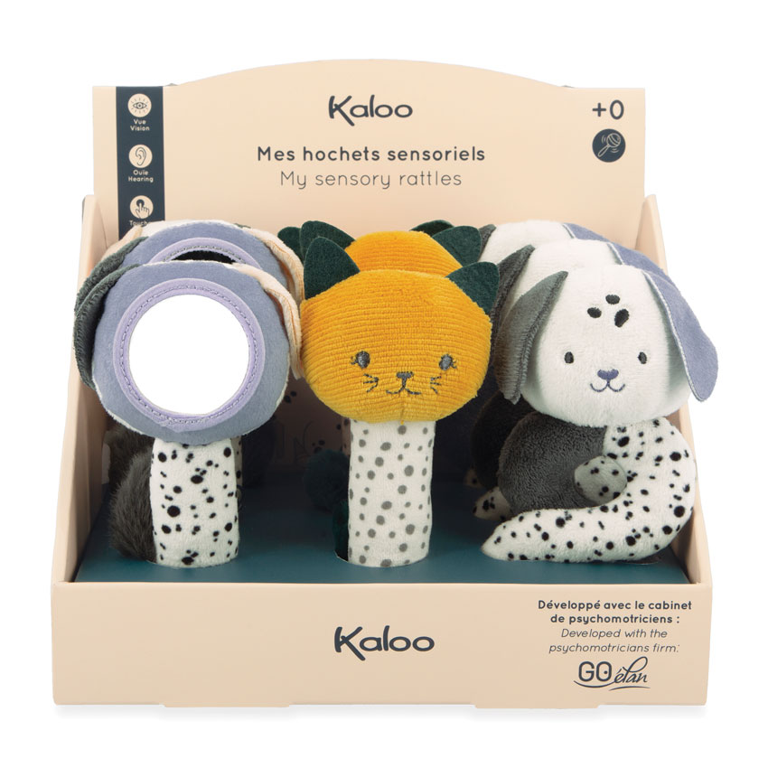Kaloo - Stimuli Rattles Display  POS (x9)