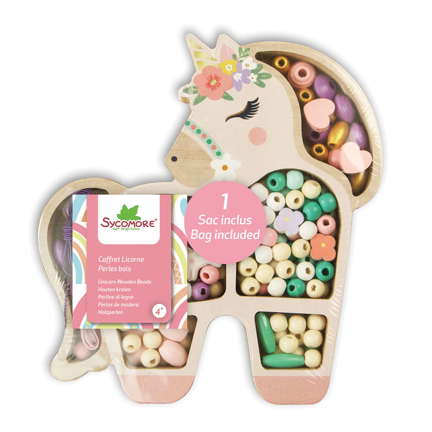 Sycomore - Les Perles Wooden Beads Unicorn