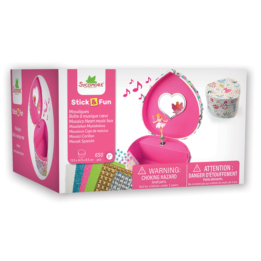 Sycomore - Stick & Fun Mosaic Heart Music Box