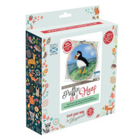 Crafty Kit - Puffin Hoop Needle Felt